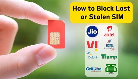 lost smart sim card replacement|how to block stolen sim.